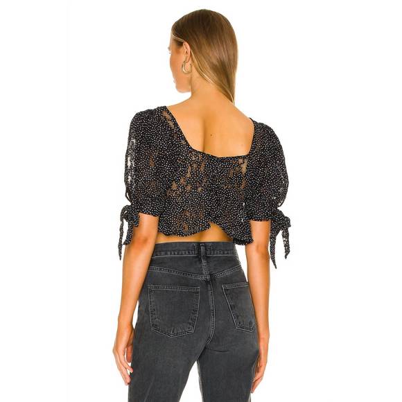 NEW FOR LOVE & LEMONS leila top in black - Picture 3 of 4